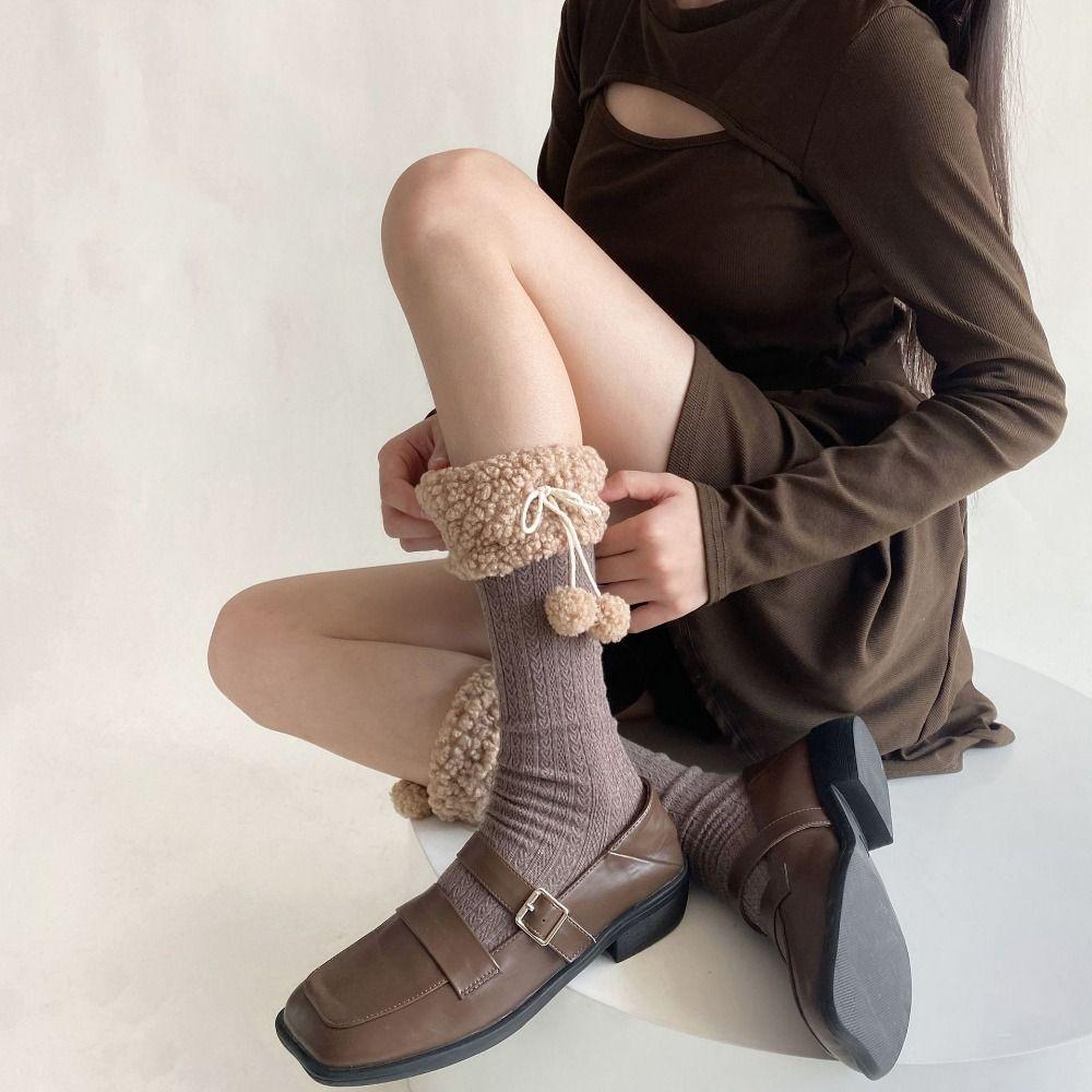 Female Hosiery Bow Socks Lolita Winter Calf Socks Sweet Middle Tube Socks Women/Girls D
Female Hosiery Bow Socks Lolita Winter Calf Socks Sweet Middle Tube Socks Women/Girls D