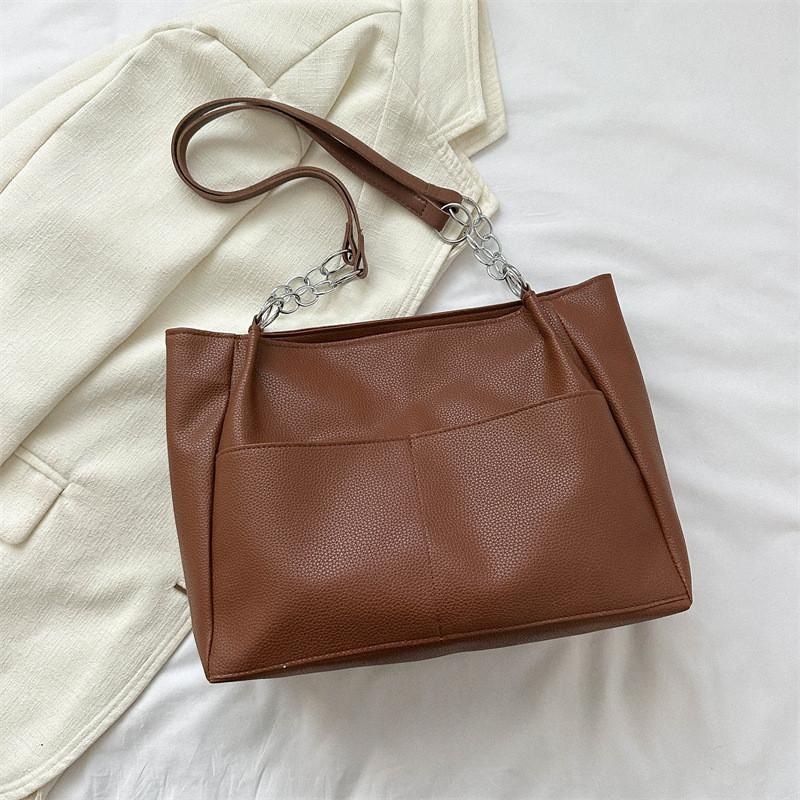 Fashionable Korean Style Pu Leather Tote Bag For Women In Black And Brown Shades світло-коричневого кольору
Fashionable Korean Style Pu Leather Tote Bag For Women In Black And Brown Shades світло-коричневого кольору