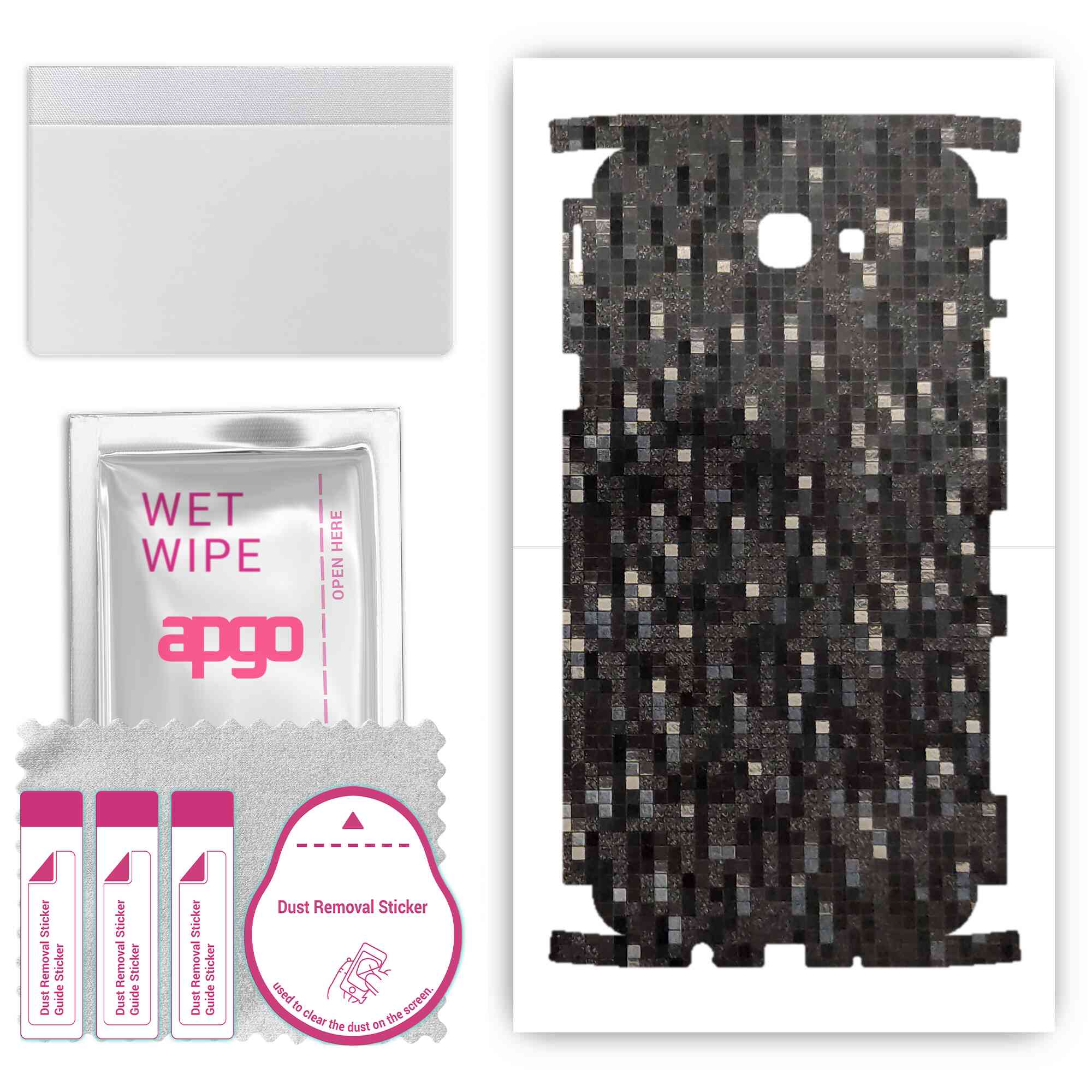apgo Захисна наклейка Skin для тильної сторони, сумісної з Samsung Galaxy J5 Prime, Full Wrap Film, Foil, Vinyl - Pattern Carbon Black Pixel
apgo Захисна наклейка Skin для тильної сторони, сумісної з Samsung Galaxy J5 Prime, Full Wrap Film, Foil, Vinyl - Pattern Carbon Black Pixel