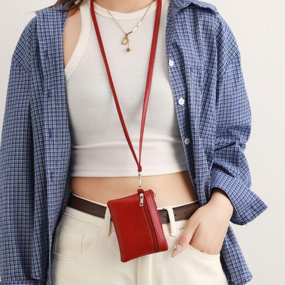 Lanyard Hanging Neck Wallet Leather Small Storage Bag Chic Hanging Neck Coin Purse Square Bag коричневий
Lanyard Hanging Neck Wallet Leather Small Storage Bag Chic Hanging Neck Coin Purse Square Bag коричневий