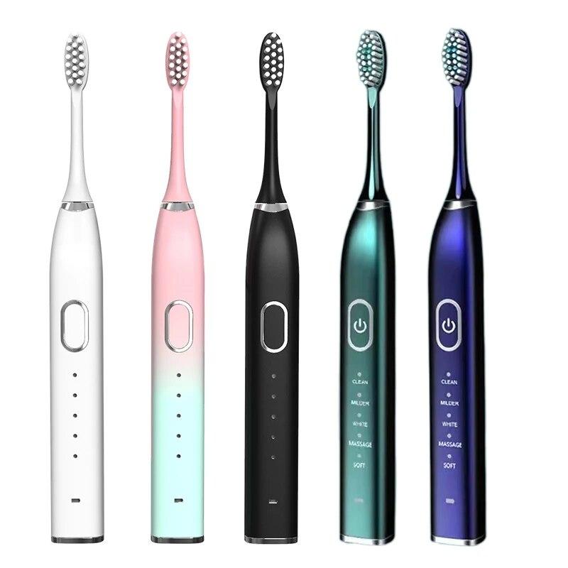 Sonic Adults Rechargeable Metal Teeth Brush Ipx7 Waterproof Teeth Whitening Clean Sensitive Ultrasonic Electric Toothbrush
Sonic Adults Rechargeable Metal Teeth Brush Ipx7 Waterproof Teeth Whitening Clean Sensitive Ultrasonic Electric Toothbrush