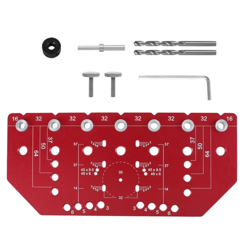 Hinges Jig with Quick Clamps Concealed Door Hinges Jig 35mm Cabinet Hinges Jig Hinges Hole Drilling Jig Woodworking Tool 1
Hinges Jig with Quick Clamps Concealed Door Hinges Jig 35mm Cabinet Hinges Jig Hinges Hole Drilling Jig Woodworking Tool 1