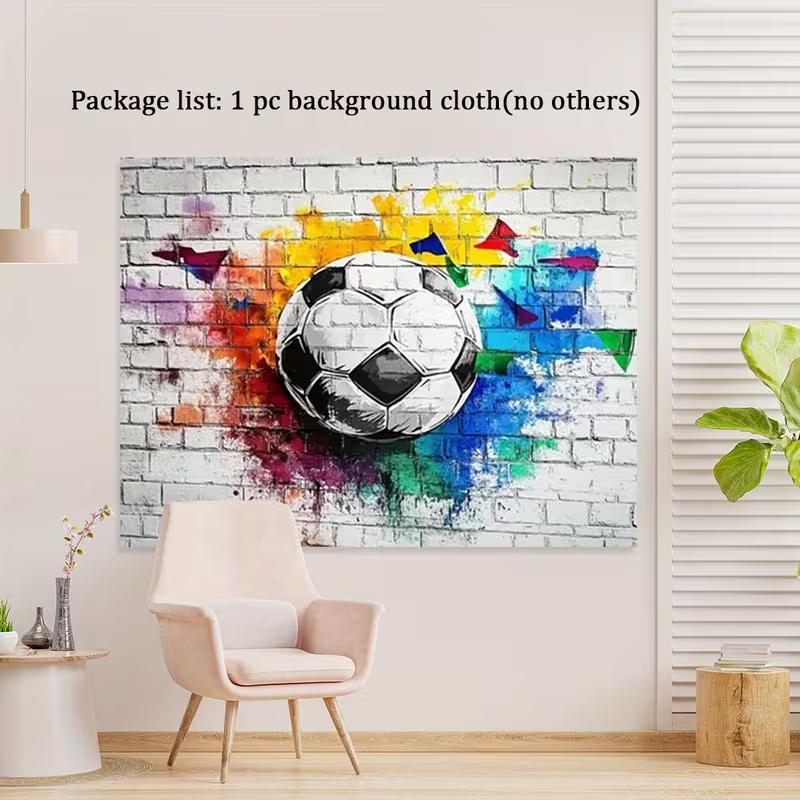2D Colorful Soccer Graffiti Tapestry Football Wall Art Decor for Sports Fans 47.2x31.5inch/120*80cm
2D Colorful Soccer Graffiti Tapestry Football Wall Art Decor for Sports Fans 47.2x31.5inch/120*80cm
