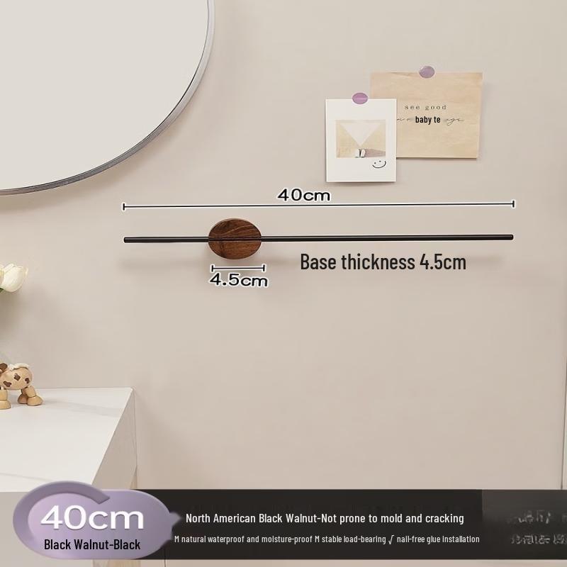 Handon Minimalist Walnut Finish Single Towel Bar
Handon Minimalist Walnut Finish Single Towel Bar