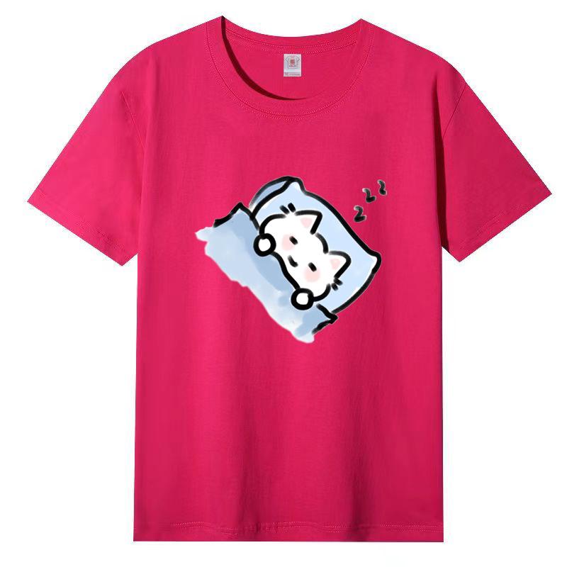 Женская летняя популярная футболка с короткими рукавами из хлопка, дышащая, свободная футболка с принтом, повседневная 3XL
Женская летняя популярная футболка с короткими рукавами из хлопка, дышащая, свободная футболка с принтом, повседневная 3XL