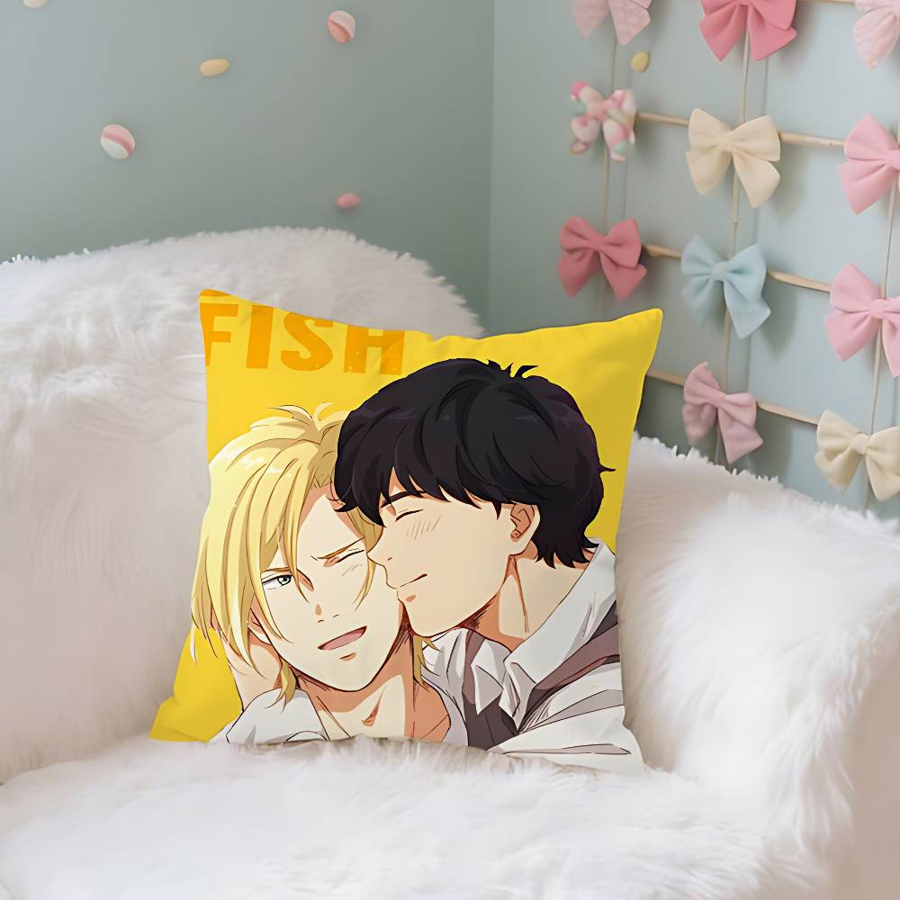 Anime Cartoon Banana Fish Case Plush Fabric Soft Pillowcase Double Sided Print Cushion Cover Household Gifts 40cmx40cm
Anime Cartoon Banana Fish Case Plush Fabric Soft Pillowcase Double Sided Print Cushion Cover Household Gifts 40cmx40cm