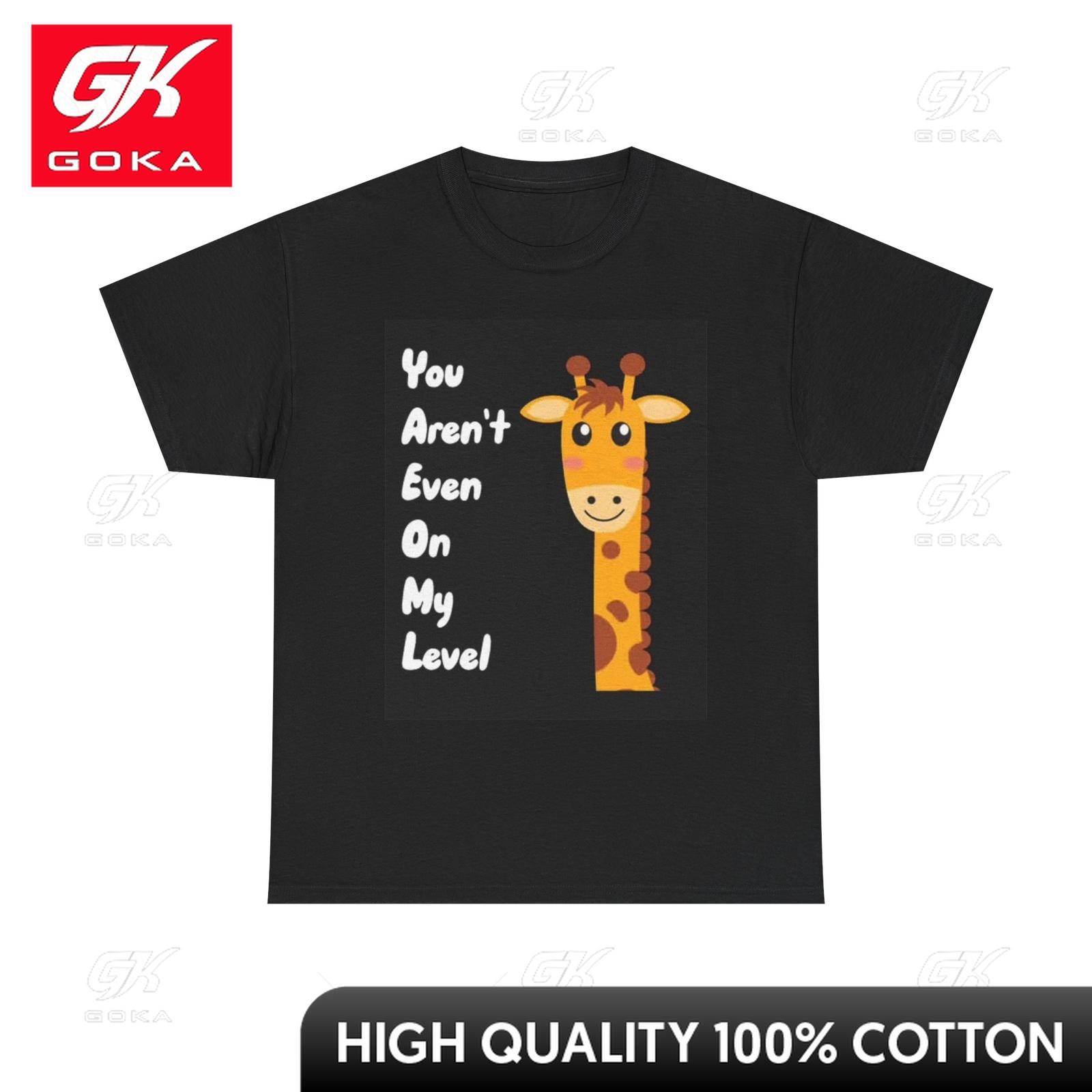 On My Level Giraffe Funny T Shirt Graphic Animal Zoo Unisex Heavy Cotton Tee Indie Hippie TeeShirt Delicate Energetic Tshirt S
On My Level Giraffe Funny T Shirt Graphic Animal Zoo Unisex Heavy Cotton Tee Indie Hippie TeeShirt Delicate Energetic Tshirt S