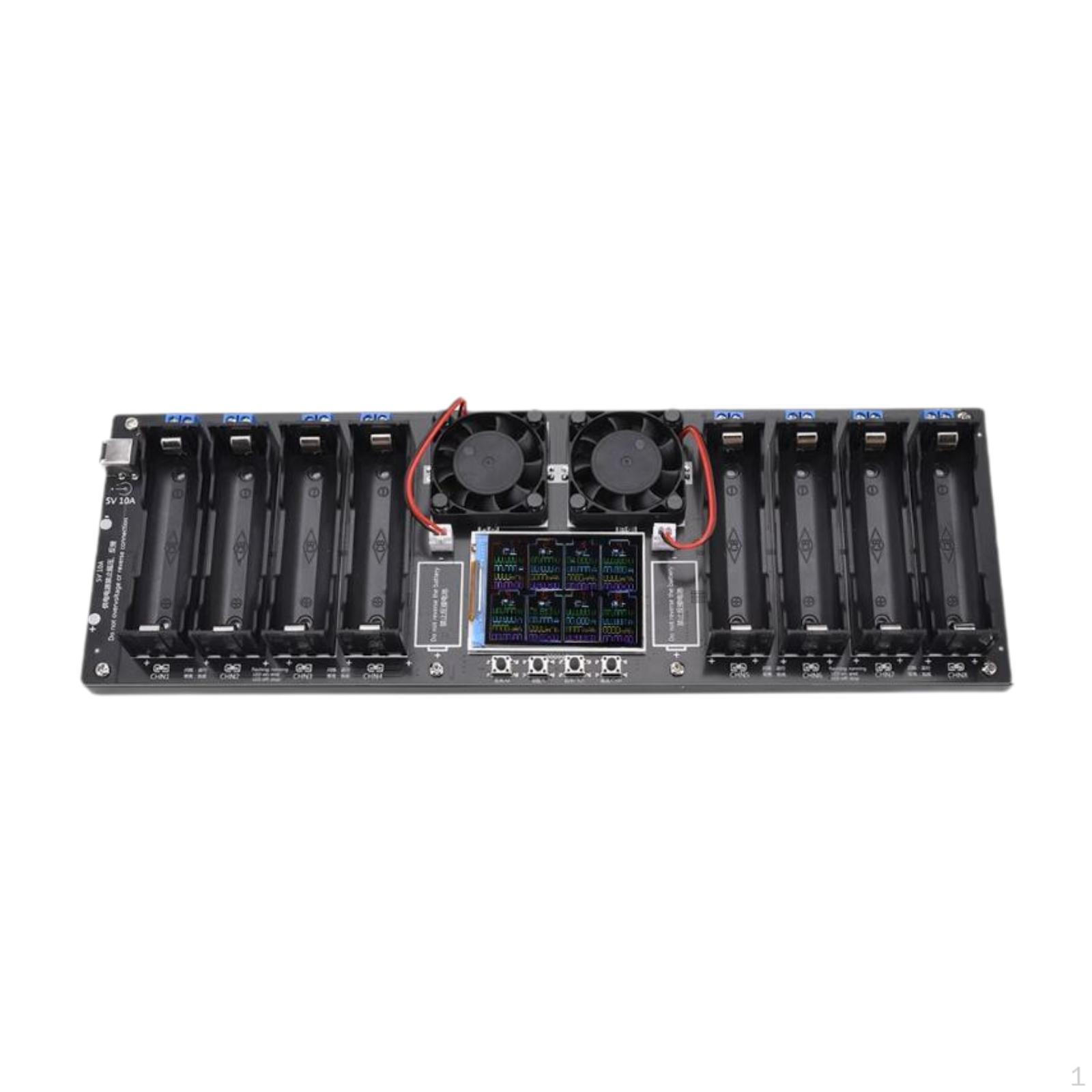 8 Channel Battery Tester Digital Display Household Discharge Capacity DC5V 10A Power
8 Channel Battery Tester Digital Display Household Discharge Capacity DC5V 10A Power