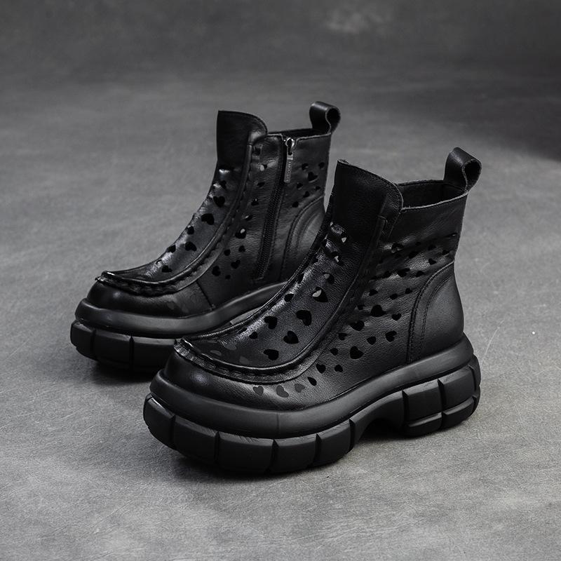 Johnature/Дышащие летние ботинки с отверстиями в стиле ретро, сандалии на платформе из натуральной кожи, женская обувь на толстой подошве 38 чёрный
Johnature/Дышащие летние ботинки с отверстиями в стиле ретро, сандалии на платформе из натуральной кожи, женская обувь на толстой подошве 38 чёрный