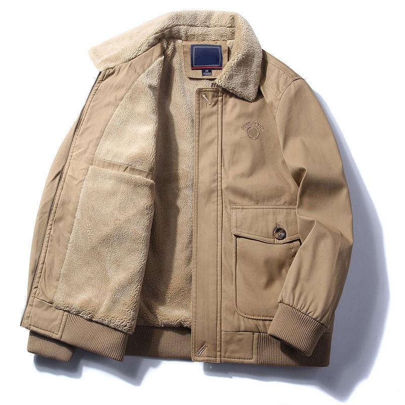 Модная мужская куртка-карго, термофлисовые пальто, мужская утепленная куртка из флиса, теплая спортивная верхняя одежда с воротником с лацканами и длинными рукавами 4XL хаки
Модная мужская куртка-карго, термофлисовые пальто, мужская утепленная куртка из флиса, теплая спортивная верхняя одежда с воротником с лацканами и длинными рукавами 4XL хаки