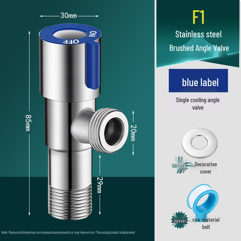 Household Full Copper 304 Stainless Steel Angle Valve for Kitchen & Bathroom – Cold & Hot Water Stop/Splitter Valve
Household Full Copper 304 Stainless Steel Angle Valve for Kitchen & Bathroom – Cold & Hot Water Stop/Splitter Valve