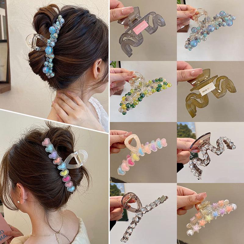 Dopamine Color Heart Hair Clip: Stylish, Versatile Shark Clip for Updos - Elegant Women’s Fashion Accessory
Dopamine Color Heart Hair Clip: Stylish, Versatile Shark Clip for Updos - Elegant Women’s Fashion Accessory
