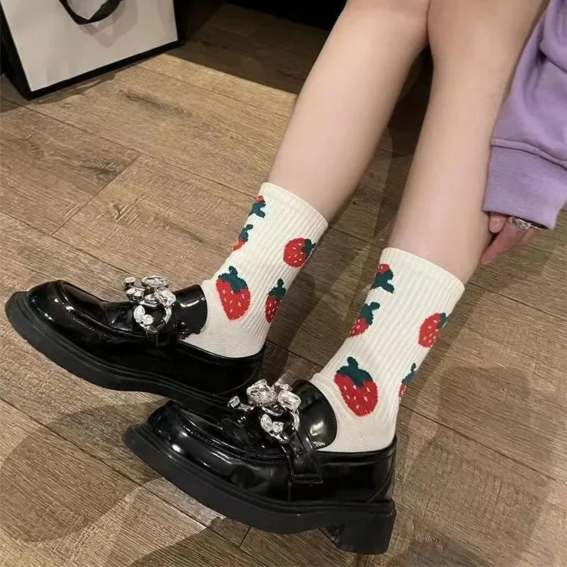 Kawaii Strawberry Harajuku Women s Socks Cute Funny Sweet Cotton White Ladies Novelty Christmas Gift Girls One Size
Kawaii Strawberry Harajuku Women s Socks Cute Funny Sweet Cotton White Ladies Novelty Christmas Gift Girls One Size