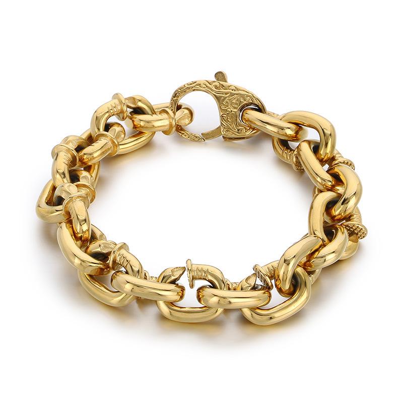 Trendy Men s Retro Nail Necklace Thick Chain Design Sense Square Willow Nail Men s Bracelet 2026 Bracelet 24cm
Trendy Men s Retro Nail Necklace Thick Chain Design Sense Square Willow Nail Men s Bracelet 2026 Bracelet 24cm