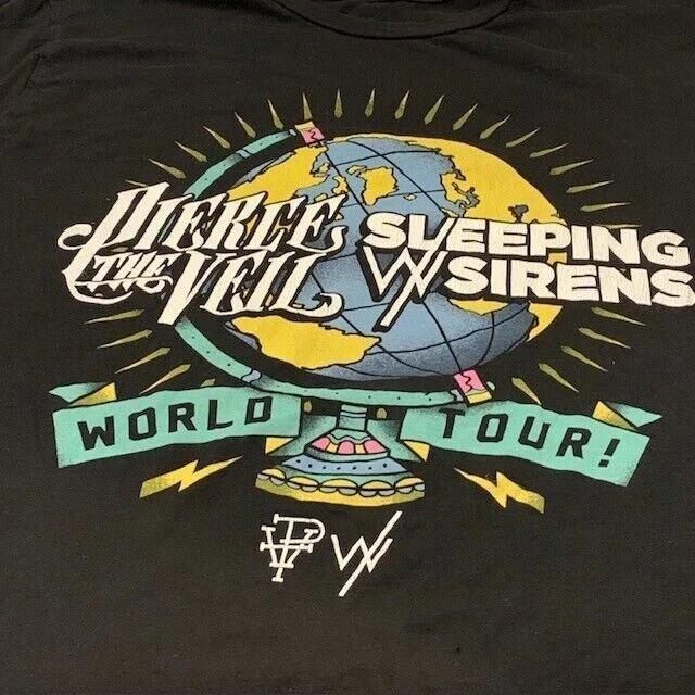 Pierce The Veil Sleeping Sirens World Tour 2015 Concert T Shirt 3XL
Pierce The Veil Sleeping Sirens World Tour 2015 Concert T Shirt 3XL