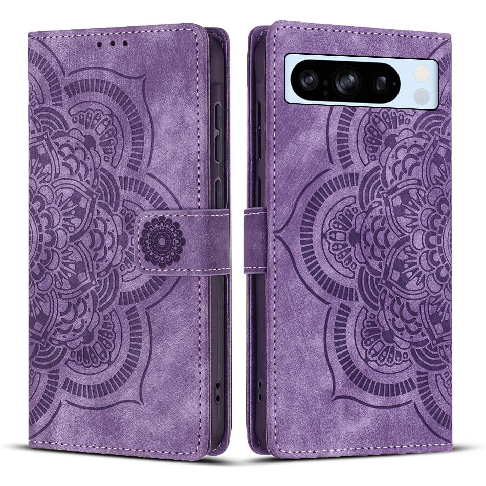 For Google Pixel 8 Pro Leather Case WANLONFENG HDM Series Mandala Imprint Wallet Stand Phone Cover Purple
For Google Pixel 8 Pro Leather Case WANLONFENG HDM Series Mandala Imprint Wallet Stand Phone Cover Purple