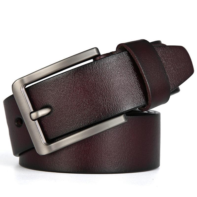 Men S Genuine Leather Belt Pin Buckle Belt Casual Retro Pure Cowhide Belt Extended Width 125cm темно-коричневого кольору
Men S Genuine Leather Belt Pin Buckle Belt Casual Retro Pure Cowhide Belt Extended Width 125cm темно-коричневого кольору
