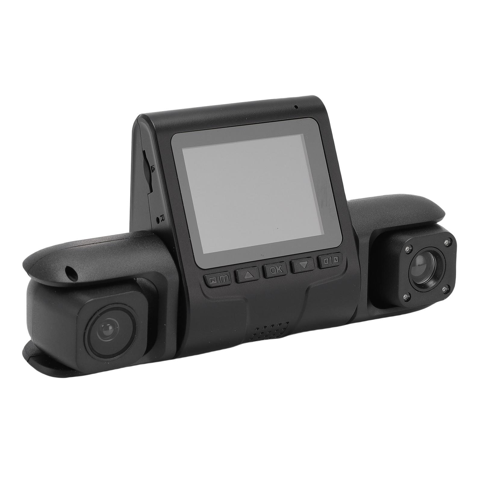 1080P Dash Camera Wide Angle 3 Channel Dashboard Car Camera Driving Recorder with 32GB Memory Card 2 Inch Display Screen
1080P Dash Camera Wide Angle 3 Channel Dashboard Car Camera Driving Recorder with 32GB Memory Card 2 Inch Display Screen