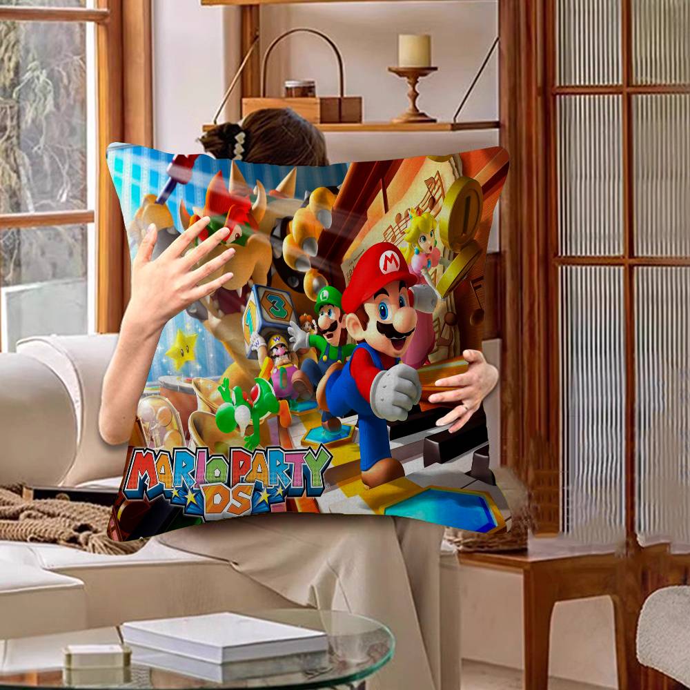Cartoon M-marioes-Games Cushion Cover Car Throw Pillow Case For Sofa Car Christmas Gift 40x40cm 45x45cm 30cmx30cm
Cartoon M-marioes-Games Cushion Cover Car Throw Pillow Case For Sofa Car Christmas Gift 40x40cm 45x45cm 30cmx30cm