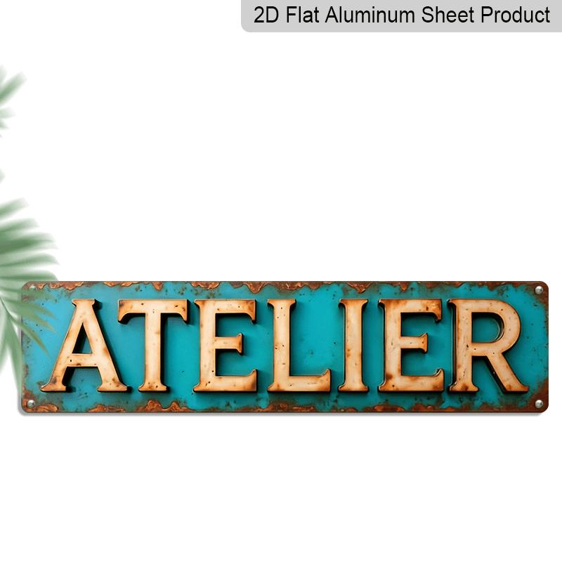 2D Flat, 1pc Large Rustic Vintage Metal Wall Sign - Aged Patina Vintage Farmhouse Decor, Worn Typography Hanging Plaque for Home Office Studio 40cm x 10cm
2D Flat, 1pc Large Rustic Vintage Metal Wall Sign - Aged Patina Vintage Farmhouse Decor, Worn Typography Hanging Plaque for Home Office Studio 40cm x 10cm