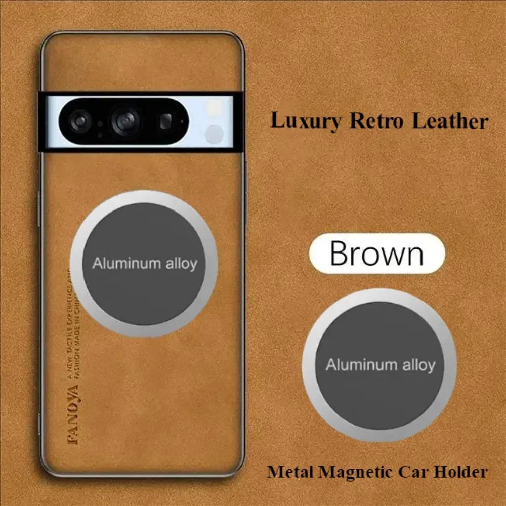 Business Retro Matte Lambskin Leather Case For Google Pixel 10 9 8 7 6 A Pro XL Metal Magnetic Car Holder TPU Soft Protect Cover For Pixel 8
Business Retro Matte Lambskin Leather Case For Google Pixel 10 9 8 7 6 A Pro XL Metal Magnetic Car Holder TPU Soft Protect Cover For Pixel 8