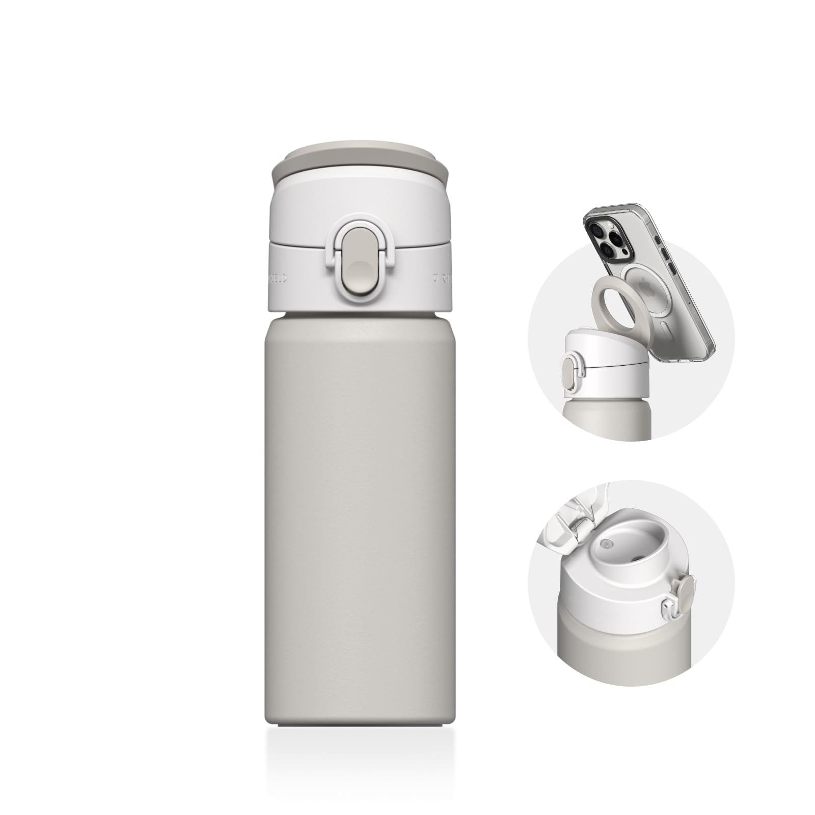 Бутылка RHINOSHIELD AquaStand Magnetic Bottle 480 мл с термоизоляцией для питья без трубочки Бутылка для воды из нержавеющей стали с ручкой MagSafe
Бутылка RHINOSHIELD AquaStand Magnetic Bottle 480 мл с термоизоляцией для питья без трубочки Бутылка для воды из нержавеющей стали с ручкой MagSafe