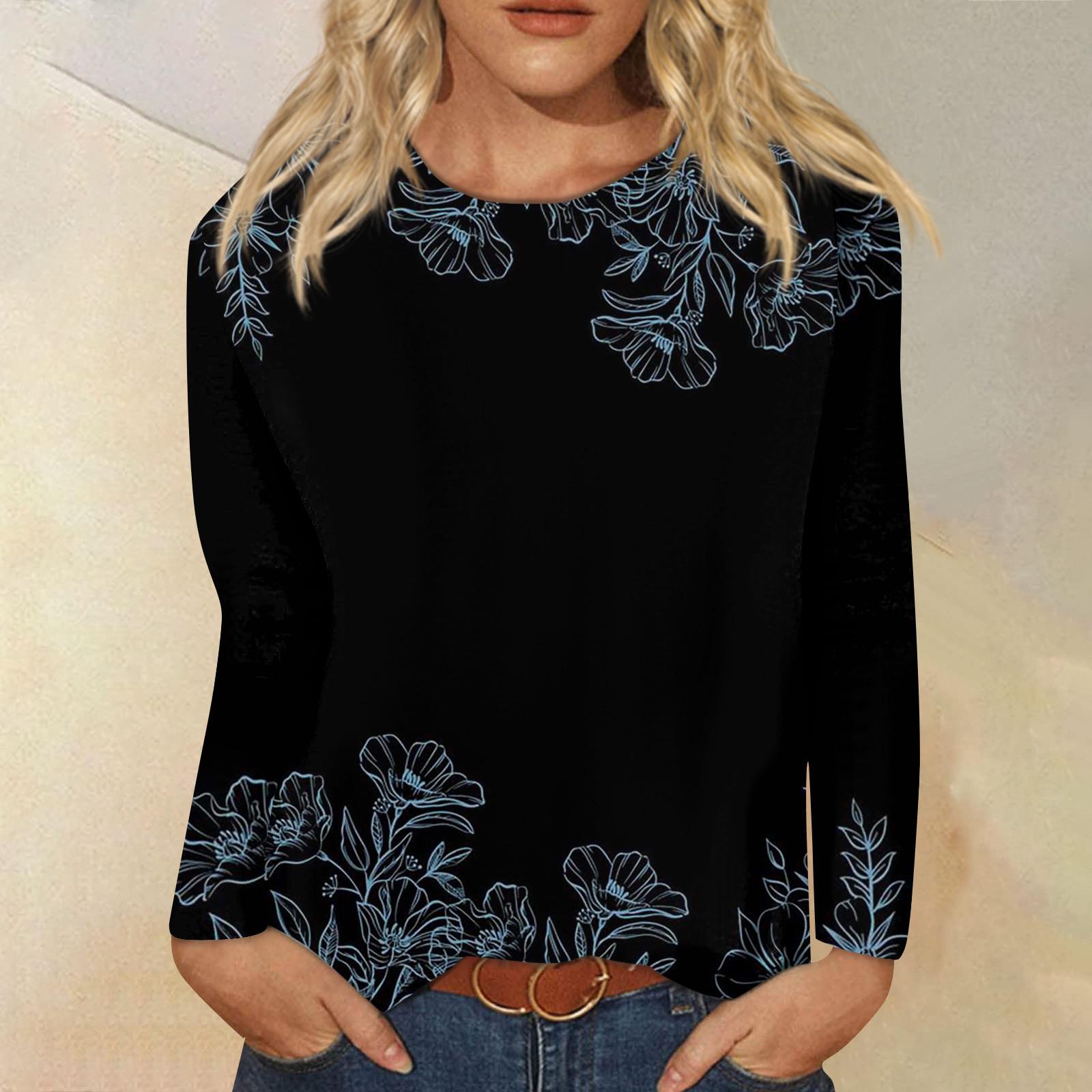 Женская мода, повседневная блузка с длинным рукавом и круглым вырезом, пуловер с принтом XXL
Женская мода, повседневная блузка с длинным рукавом и круглым вырезом, пуловер с принтом XXL