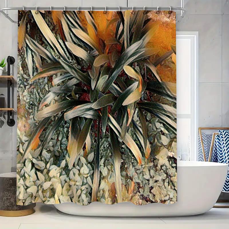 Artistic Shower Curtain: Vibrant Floral Design For Bathroom Decor High-Quality Fabric With Hooks Included (White Bathtub In Back W60H190(CM)-1 Pcs
Artistic Shower Curtain: Vibrant Floral Design For Bathroom Decor High-Quality Fabric With Hooks Included (White Bathtub In Back W60H190(CM)-1 Pcs