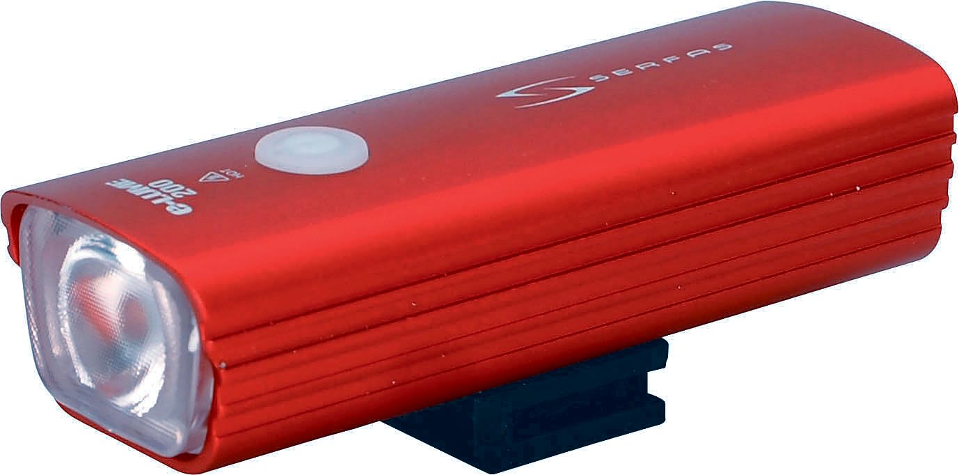 SERFAS Red LED Bicycle Headlight USL-200 (200 Lumens)
SERFAS Red LED Bicycle Headlight USL-200 (200 Lumens)