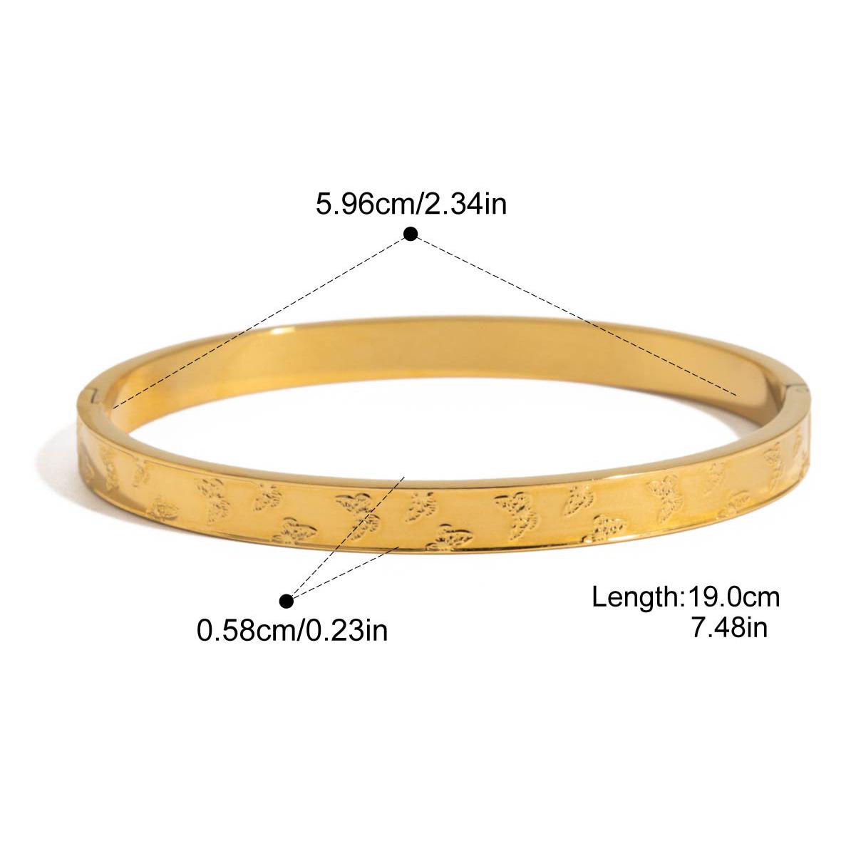 Yori Elegant Stainless Steel Heart Cuff Bracelet Bangle for Women Waterproof 18K Gold Plated Texture Charm Jewelry
Yori Elegant Stainless Steel Heart Cuff Bracelet Bangle for Women Waterproof 18K Gold Plated Texture Charm Jewelry