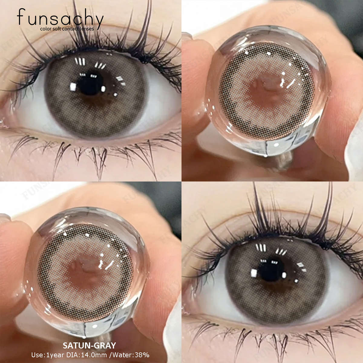FUNSACHY 1Pair Цветные контактные линзы для глаз Серые линзы Colorcon Корейские линзы Ежегодные контактные линзы для глаз Beauty Pupils
FUNSACHY 1Pair Цветные контактные линзы для глаз Серые линзы Colorcon Корейские линзы Ежегодные контактные линзы для глаз Beauty Pupils