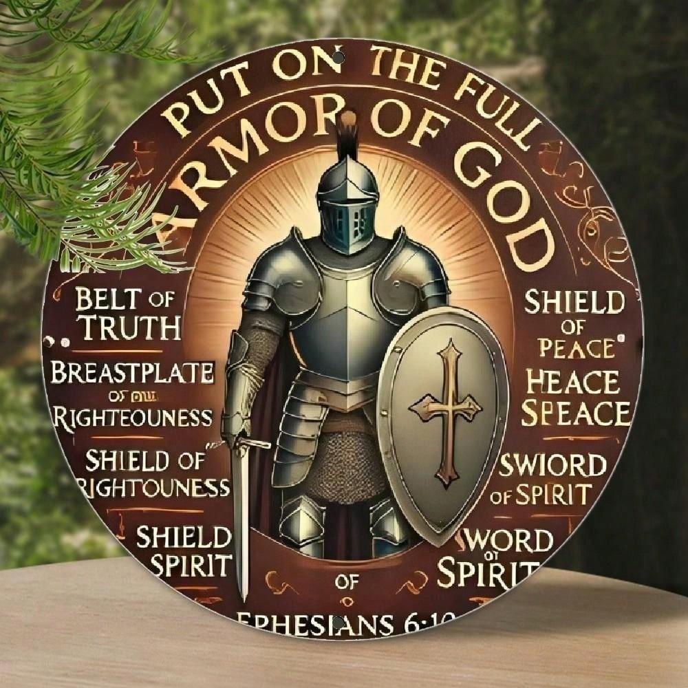 Rustic Armor of God Metal Sign, 8x8 Inch Vintage Tin Wall Art for Man Cave Garage Bar Decor 20x20 різнокольоровий
Rustic Armor of God Metal Sign, 8x8 Inch Vintage Tin Wall Art for Man Cave Garage Bar Decor 20x20 різнокольоровий