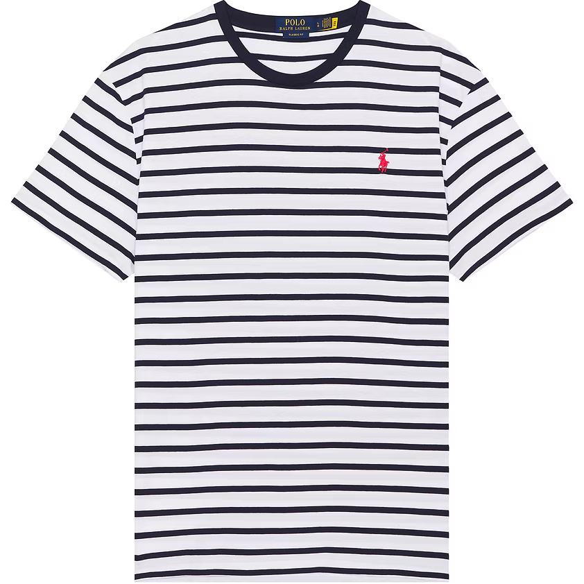 Polo Ralph Lauren Футболка с круглым вырезом в полоску Мужские топы Темно-синий 710934662-011 S
Polo Ralph Lauren Футболка с круглым вырезом в полоску Мужские топы Темно-синий 710934662-011 S
