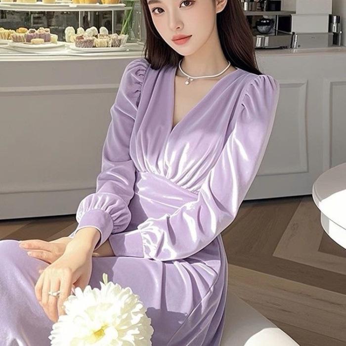 2026 Spring/Autumn French Elegant Midi Dress - Light Purple, High-End Design for Women Extra Large светло-фиолетовый
2026 Spring/Autumn French Elegant Midi Dress - Light Purple, High-End Design for Women Extra Large светло-фиолетовый