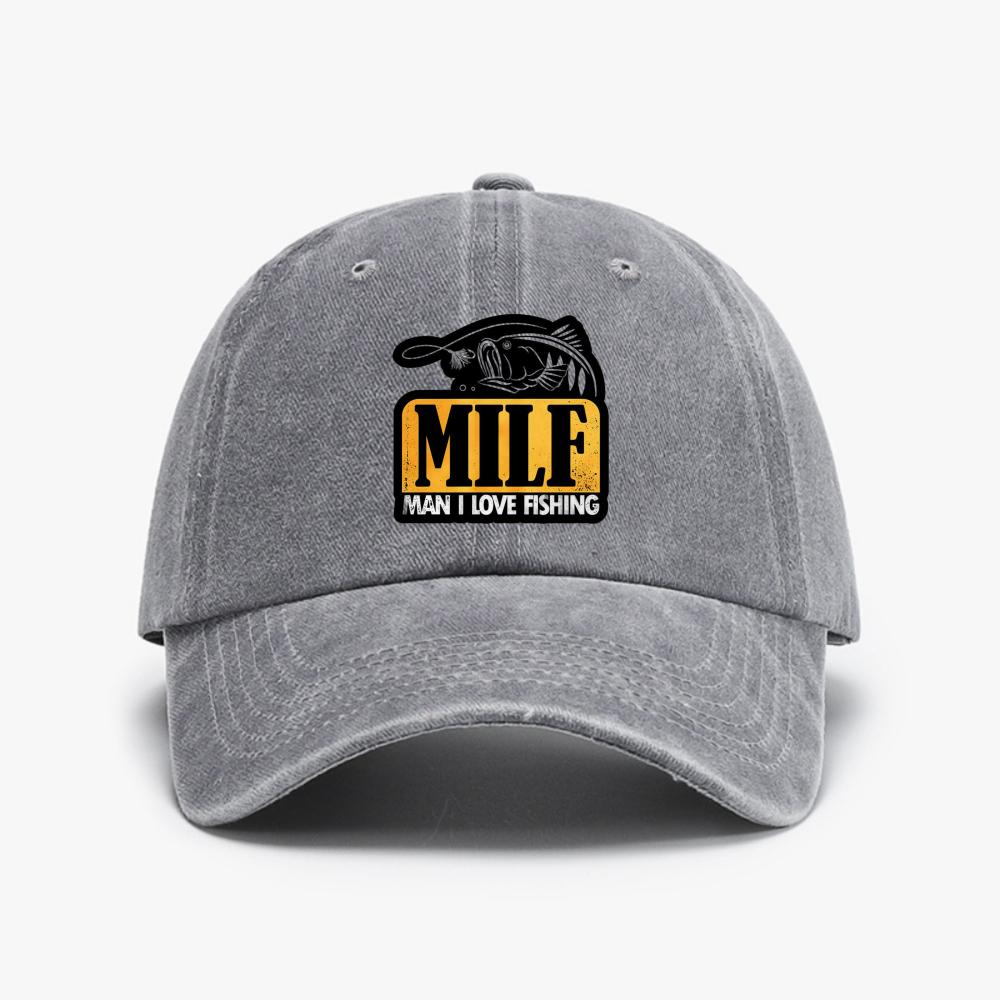 MILF Unisex I Love Fishing Baseball Caps fashion Vintage Washed Denim Hat Peaked Cap Fishing Sun Shade Hats Adjustable
MILF Unisex I Love Fishing Baseball Caps fashion Vintage Washed Denim Hat Peaked Cap Fishing Sun Shade Hats Adjustable