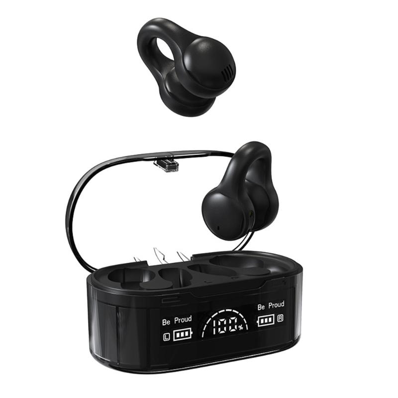 Sports Bluetooth-compatible Earphones With Ear Hook, Noise Cancelling Long Battery Open Ear Clip Headphone For Workouts чорний
Sports Bluetooth-compatible Earphones With Ear Hook, Noise Cancelling Long Battery Open Ear Clip Headphone For Workouts чорний