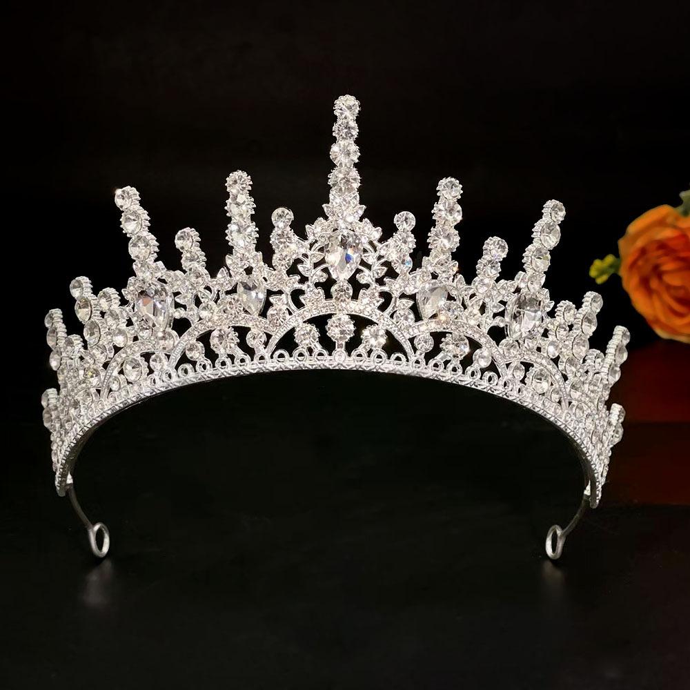 Bride Alloy Bride Crown Retro Gold and White Silver and White Water Diamond Crown Princess s Headwear Accessory
Bride Alloy Bride Crown Retro Gold and White Silver and White Water Diamond Crown Princess s Headwear Accessory