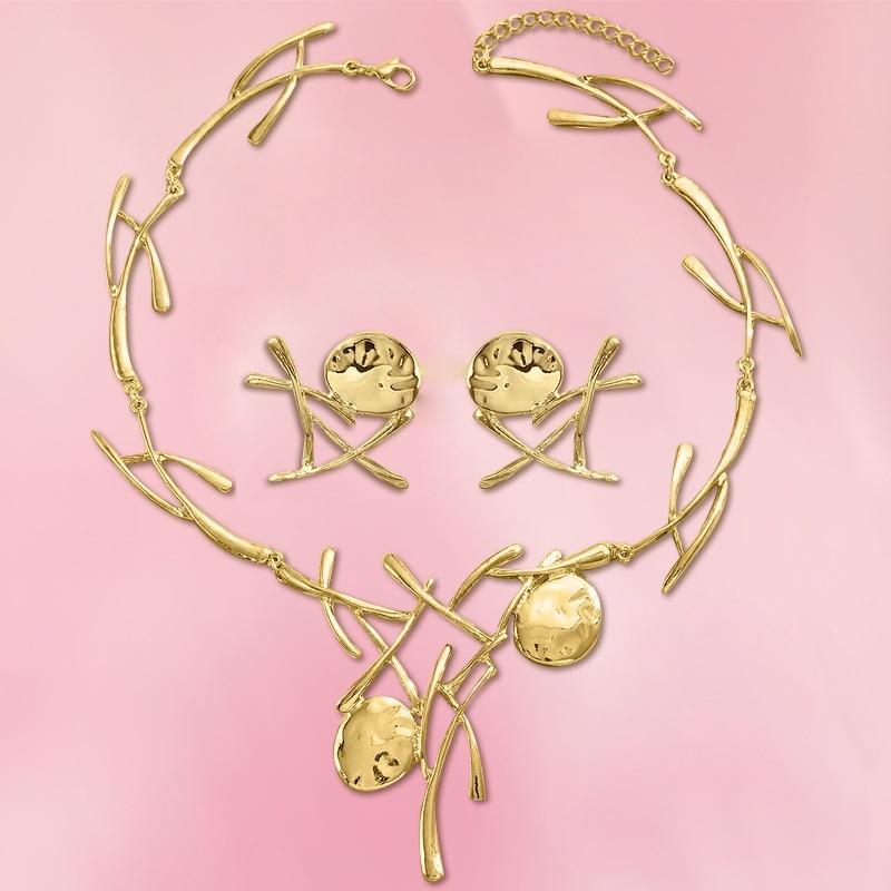 3-Piece Set of Gold Silver Color Geometric Exaggerated Style Jewelry for Women Retro Niche Design Necklace Earrings Set Jewelry
3-Piece Set of Gold Silver Color Geometric Exaggerated Style Jewelry for Women Retro Niche Design Necklace Earrings Set Jewelry