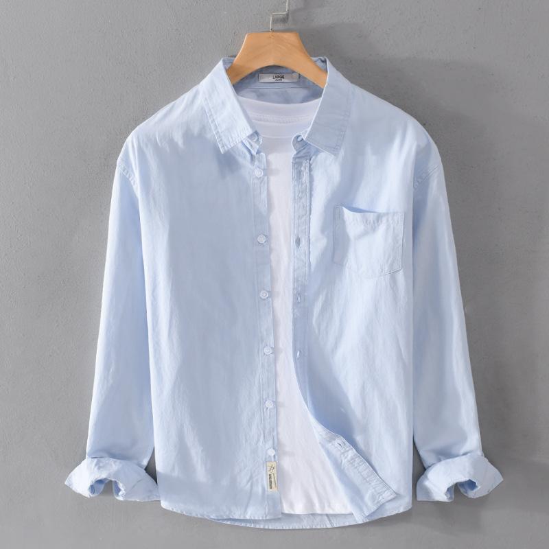 Pure Cotton, Autumn Men s Fashion Business Comfortable Slim British Style Work Casual with Breathable Cotton Long Sleeve Shirt XXXL небо синє кольору
Pure Cotton, Autumn Men s Fashion Business Comfortable Slim British Style Work Casual with Breathable Cotton Long Sleeve Shirt XXXL небо синє кольору