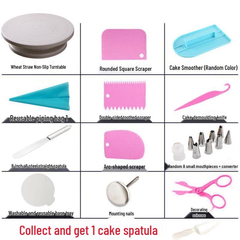 Plastic Cake Decorating Turntable Set
Plastic Cake Decorating Turntable Set
