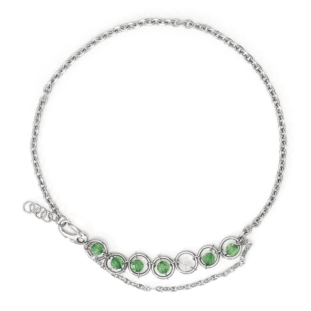 Вышитая зеленая бусина, подвесное ожерелье, нишевый дизайн для мужчин и женщин, индивидуальная невыцветающая цепочка на ключицу
Вышитая зеленая бусина, подвесное ожерелье, нишевый дизайн для мужчин и женщин, индивидуальная невыцветающая цепочка на ключицу