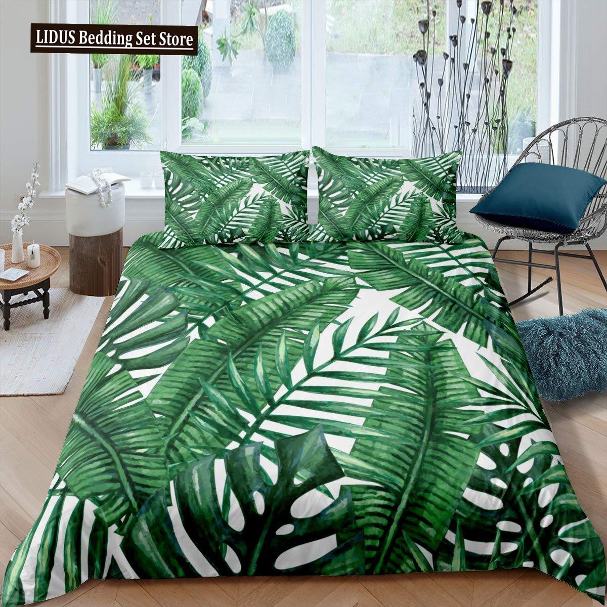 Tropical Zone Palm Leaves Duvet Cover Banana Leaves Hawaiian Tropical Leaves Green Branches Women Children Bedroom Decorations 135x200cm
Tropical Zone Palm Leaves Duvet Cover Banana Leaves Hawaiian Tropical Leaves Green Branches Women Children Bedroom Decorations 135x200cm