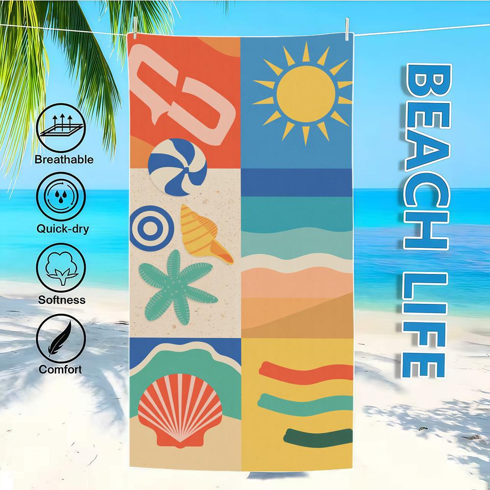 Towel Scenery Textile Bathrobe Beach Quick-Drying Lightweight Portable Camping Beach Swim Pool Travel W30*H60(CM)
Towel Scenery Textile Bathrobe Beach Quick-Drying Lightweight Portable Camping Beach Swim Pool Travel W30*H60(CM)