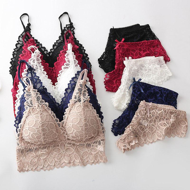 Women s Underwear Set Bra and Briefs Two-piece Set Ladies Lace Underwear Suit One Size
Women s Underwear Set Bra and Briefs Two-piece Set Ladies Lace Underwear Suit One Size