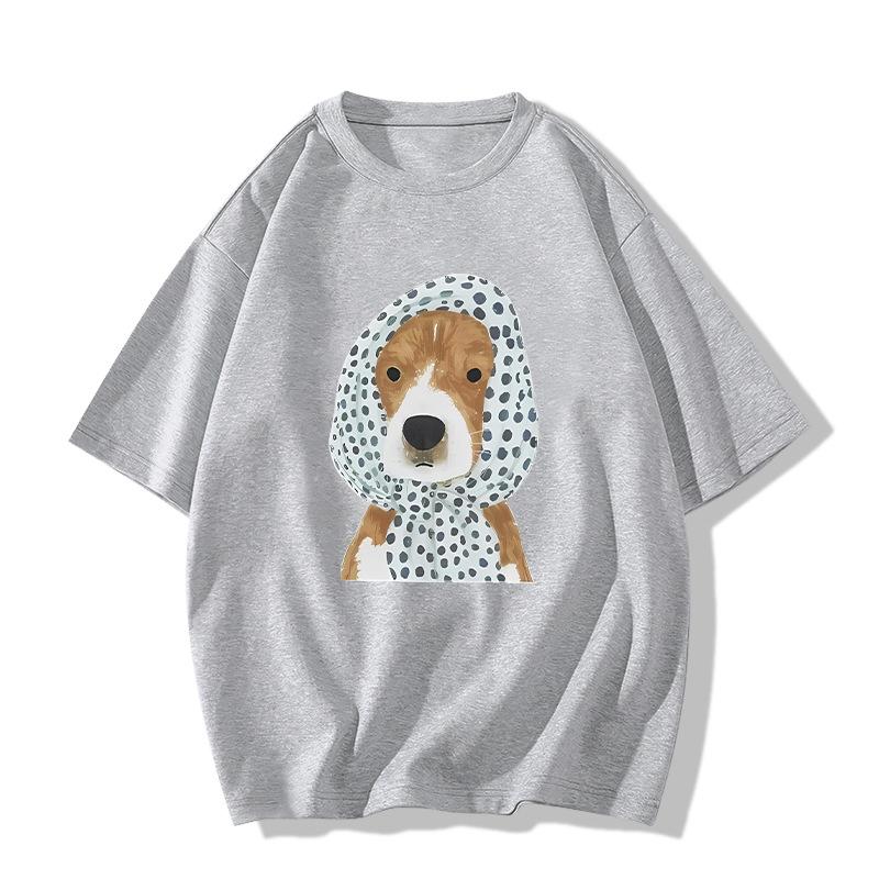 Ladies Summer Short Sleeve Round Collar Pullover Casual Cartoon Dog Printed Oversize T Shirt Top 3XL
Ladies Summer Short Sleeve Round Collar Pullover Casual Cartoon Dog Printed Oversize T Shirt Top 3XL