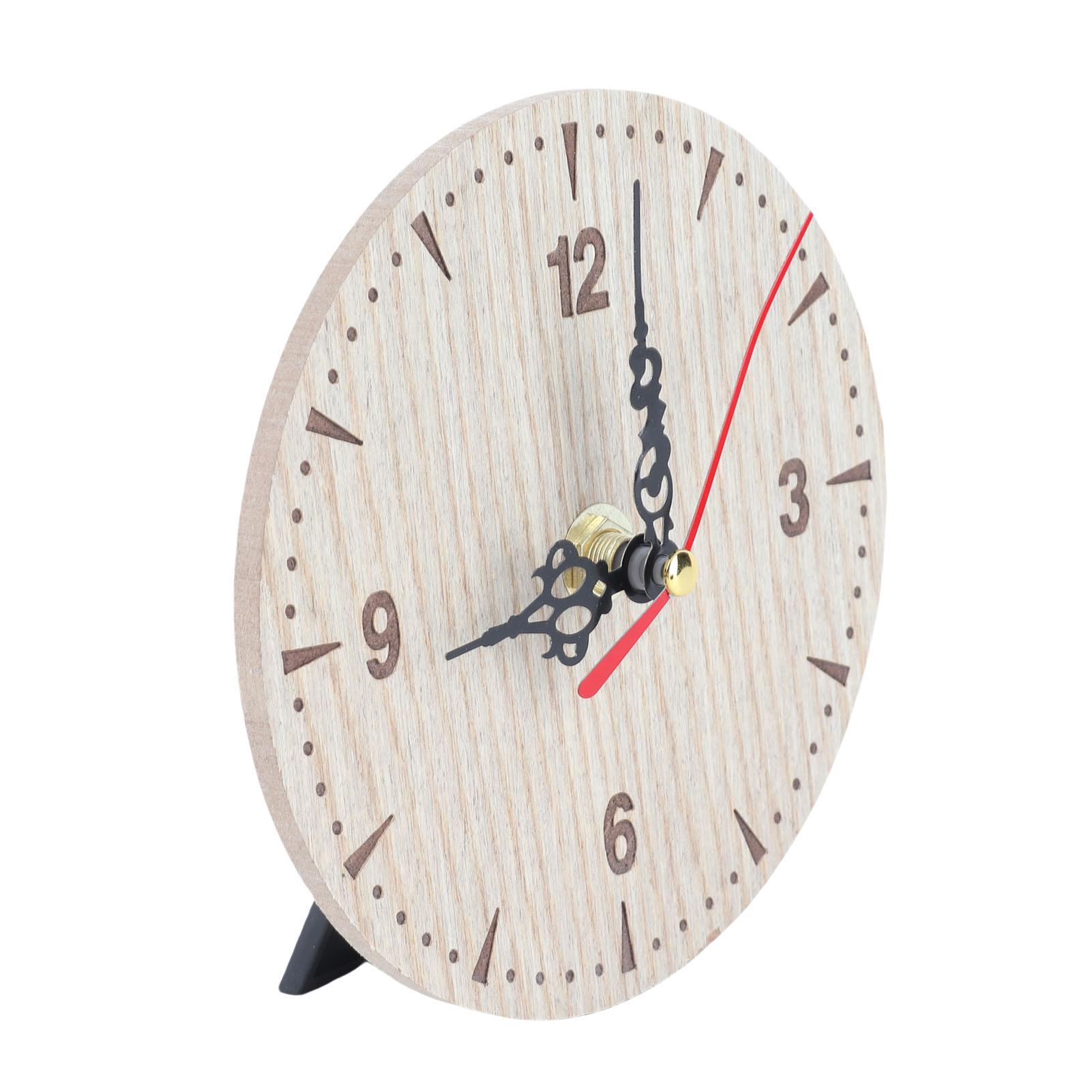 Vintage Round Wood Table Desk Wall Analog Clock for Living Room Bedroom Office (12cm)
Vintage Round Wood Table Desk Wall Analog Clock for Living Room Bedroom Office (12cm)