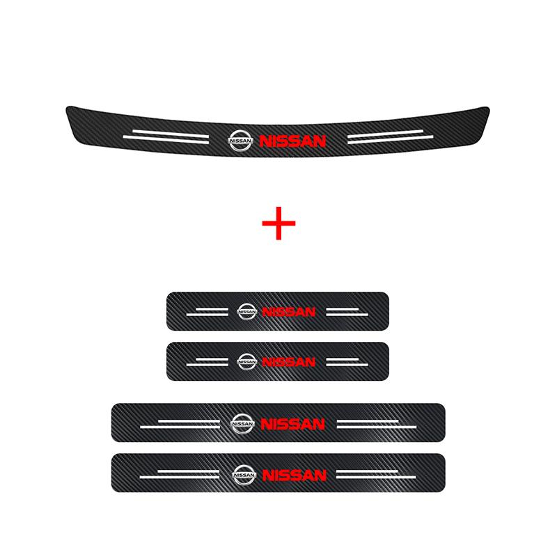 Car Trunk Rear Bumper Protective Carbon fiber Leather Stickers for Nissan X-trail Qashqai Note Juke Sentra Patrol Navara Micra
Car Trunk Rear Bumper Protective Carbon fiber Leather Stickers for Nissan X-trail Qashqai Note Juke Sentra Patrol Navara Micra