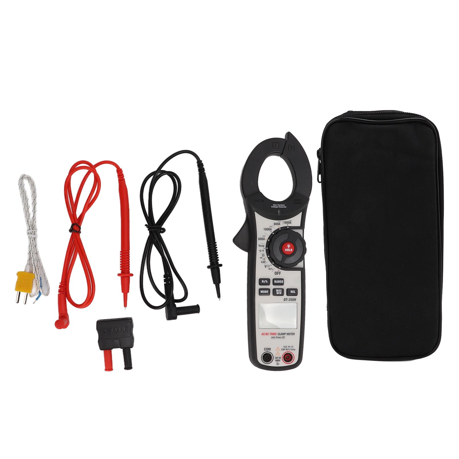 DT356H High Accuracy Clamp Meter Digital Multifunctional AC DC Voltage Meter for Outdoor
DT356H High Accuracy Clamp Meter Digital Multifunctional AC DC Voltage Meter for Outdoor