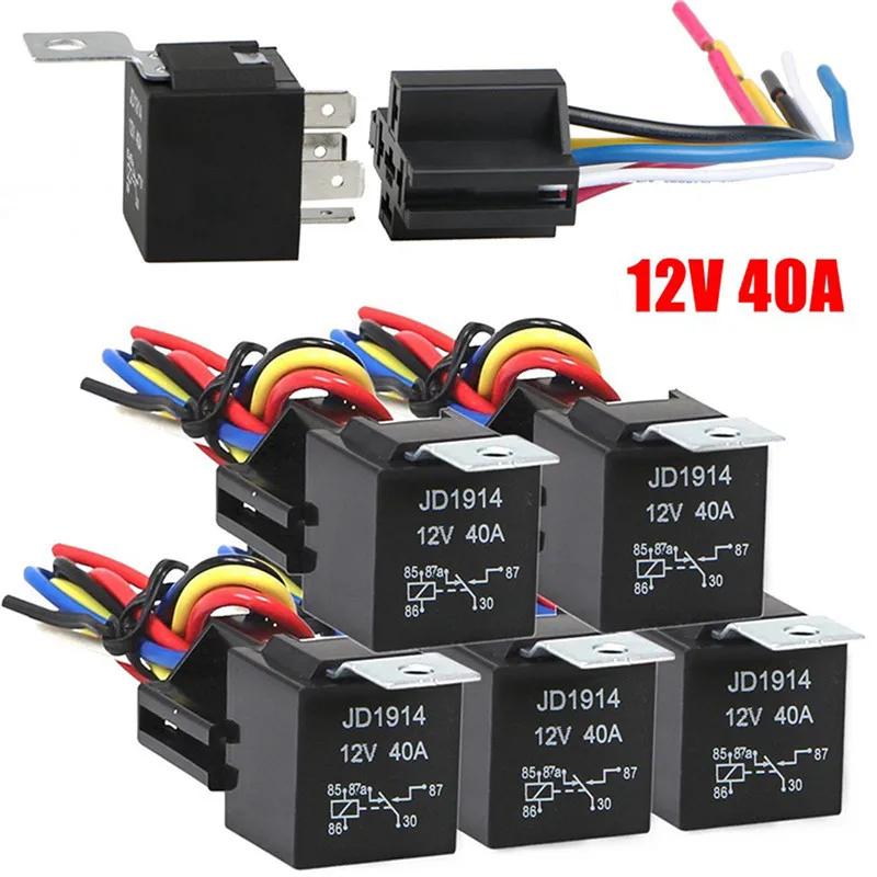 Waterproof Automotive Relay 12v 5pin 40a Car Relay With Black Red Copper Terminal Auto Relay With Relay Socket 1pc United States
Waterproof Automotive Relay 12v 5pin 40a Car Relay With Black Red Copper Terminal Auto Relay With Relay Socket 1pc United States