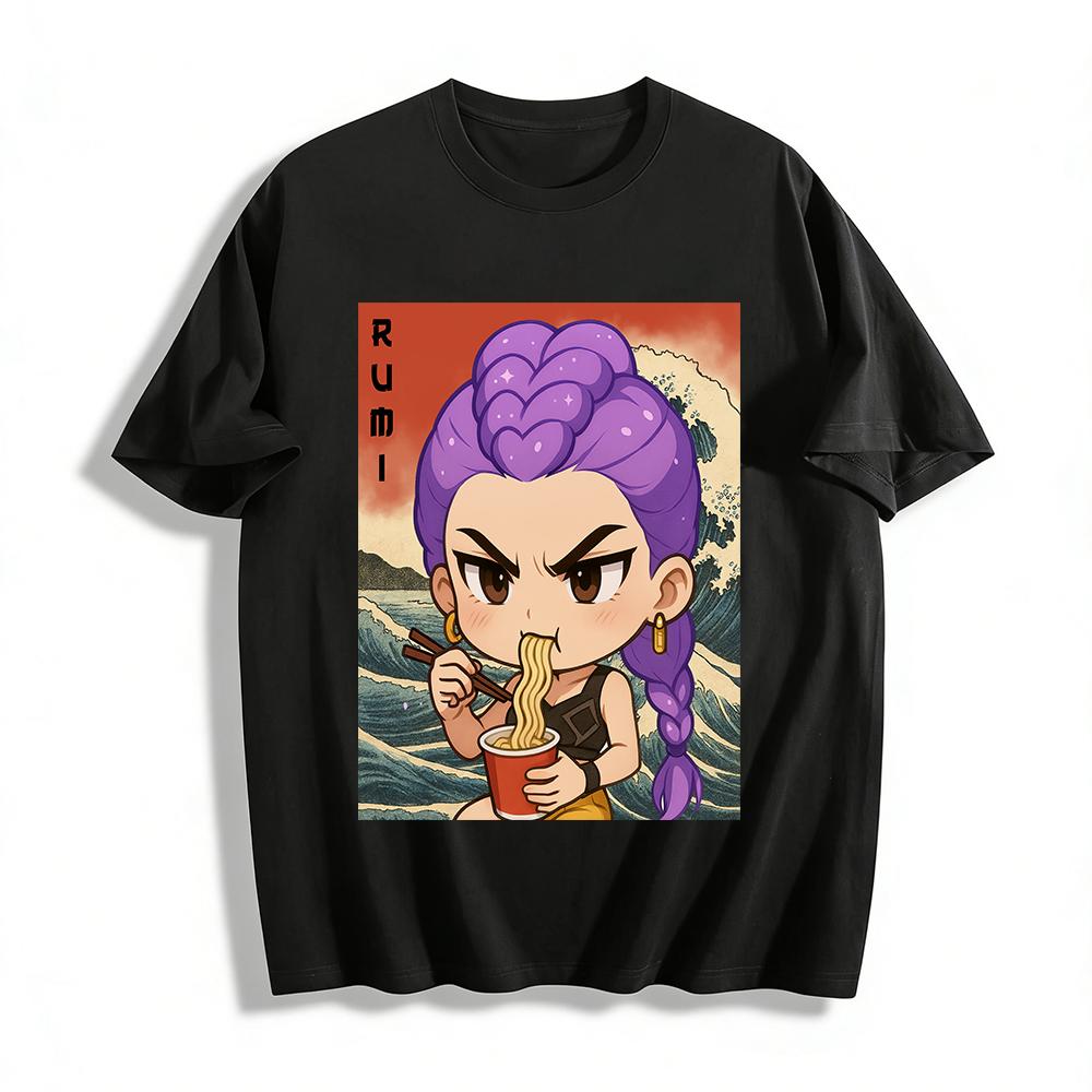 Ukiyo-e Style Q Ramen Girl Print T-Shirt Trendy Cool Streetwear Casual Loose Top Pure cotton T-shirt XXS
Ukiyo-e Style Q Ramen Girl Print T-Shirt Trendy Cool Streetwear Casual Loose Top Pure cotton T-shirt XXS